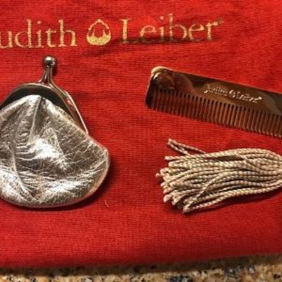 Judith Leiber  Minaudière Evening Silver Crystals Clutch - Picture 5 of 8